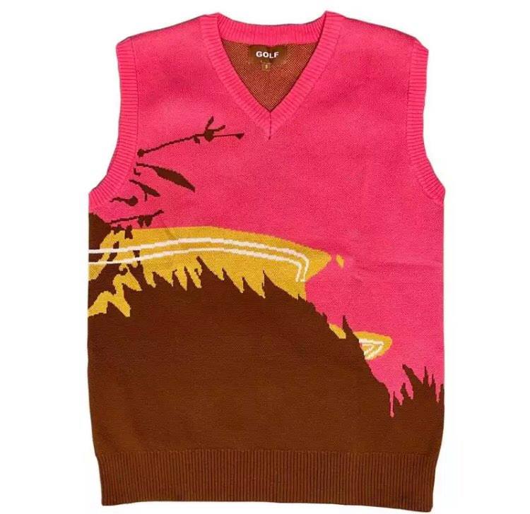 トップス GOLFWANG Knit Vest LE FLEUR SWEATER VEST Fleur Camo Sweater Vest RGB – GOLF le FLEUR*